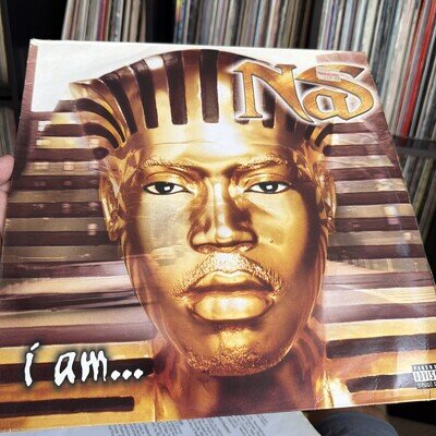 Nas - I Am... 12" Black double Vinyl LP Columbia 1999 First Pressing