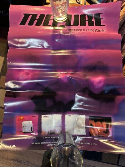The Cure Expanded & Remastered Promo Poster 18 X 24 Rare Original Rhino