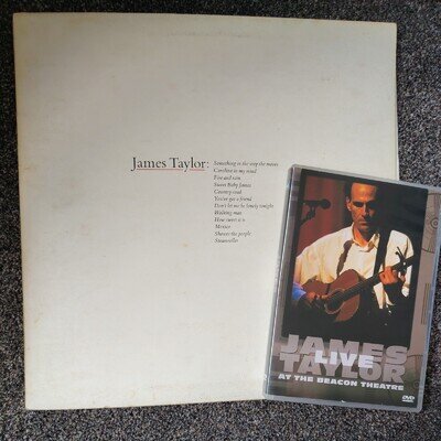 James Taylor Greatest Hits VINYL LP ALBUM 1976 WARNER BROS RECORDS and live DVD