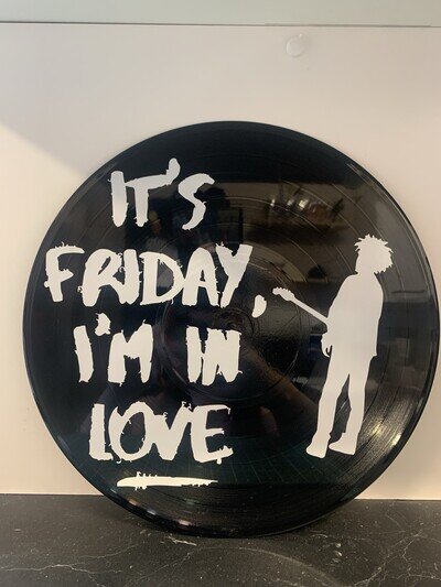 The Cure Friday I’m In Love 12 Inch Decorative Vinyl