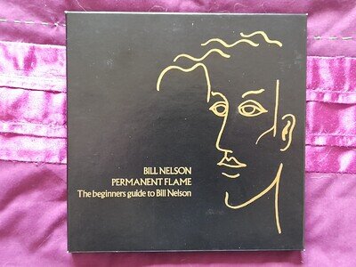 Bill Nelson: Permanent Flame boxed set, 5 x 7" singles 1982 with badge & leaflet