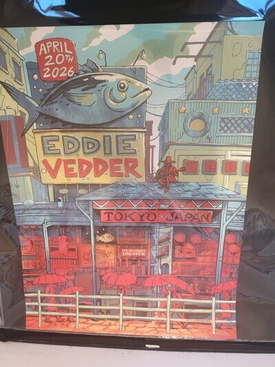 Eddie Vedder Tokyo Poster 2026 Munk One Pearl Jam