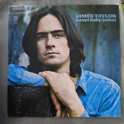 James Taylor Sweet Baby James Vinyl LP WS 1843 Warner Bros. Records 1970 Used VG