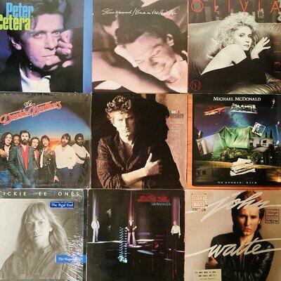 Lot of 9 1980s Pop Rock LP Vinyl, MICHAEL MCDONALD AMBROSIA DON HENLEY PETER CET