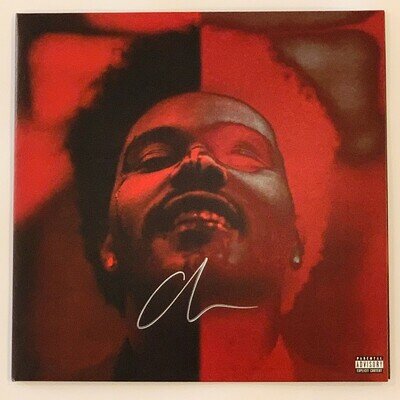 The Weeknd After Hours Deluxe 2LP Vinyl Limited Autograph Signed 12" Record