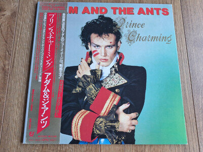 ADAM AND THE ANTS - PRINCE CHARMING LP 1981 OBI INSERT JAPAN EPIC EX
