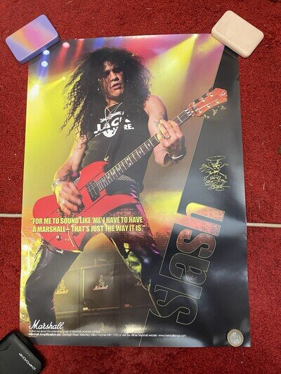 Slash Guns 'N' Roses Official Marshall Amplifier Poster 2005/6
