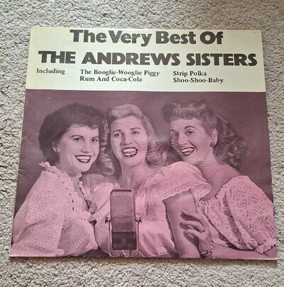 The Andrews Sisters The Very Best Of 12" Black Vinyl LP MCA 1981 MCL 1635
