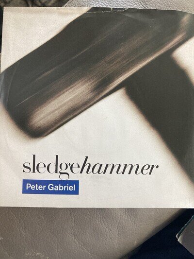 Peter Gabriel Sledgehammer 12" Black Vinyl Single Virgin 1986 PGS1
