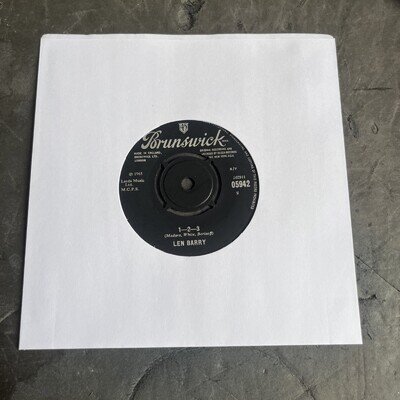 Len Barry - 1-2-3 - 7” Single - Vg Con - B 42