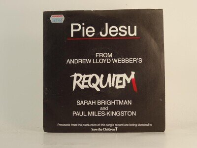 SARAH BRIGHTMAN AND PAUL MILES-KINGSTON PIE JESU (69) 2 Track 7" Single includin