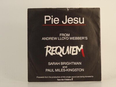 SARAH BRIGHTMAN AND PAUL MILES-KINGSTON PIE JESU (79) 2 Track 7" Single includin