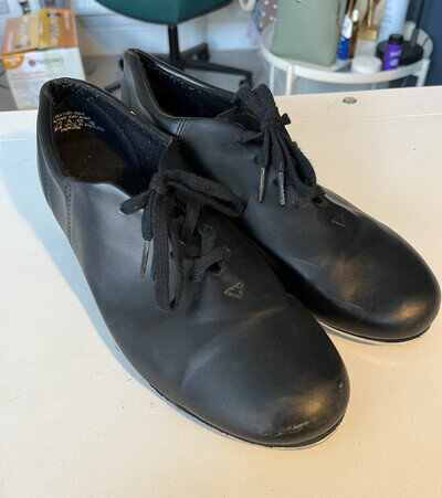 Capezio Tele Tone Black Leather Tap Dance Shoes - Size 13.5 (approx Men’s UK 11)