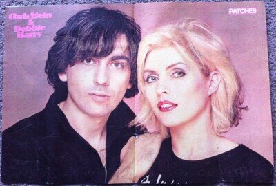 CHRIS STEIN & DEBBIE HARRY - UK Magazine centrefold poster BLONDIE