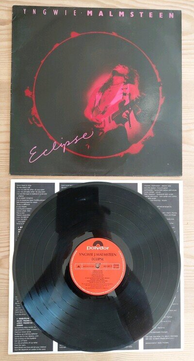 Yngwie Malmsteen Eclipse 12" LP 1990 Polydor Rock Ex