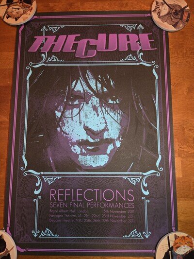 The Cure Reflections 2011 Seven Final Performances Concert Poster 15.75x23.5