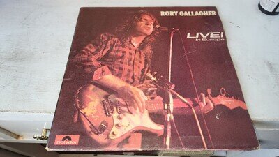 Rory Gallagher - Live In Europe lp vinyl - 1st UK Press