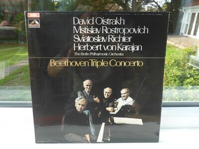 Beethoven Triple Concerto - 12" Record Vinyl LP Stereo 33RPM EMI ASD 2582 Ex Con