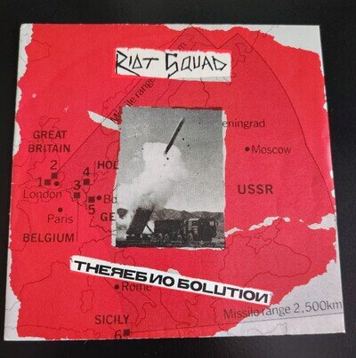 Riot Squad-There's No Solution. Rot Records Original Punk UK/82 Exploited GBH