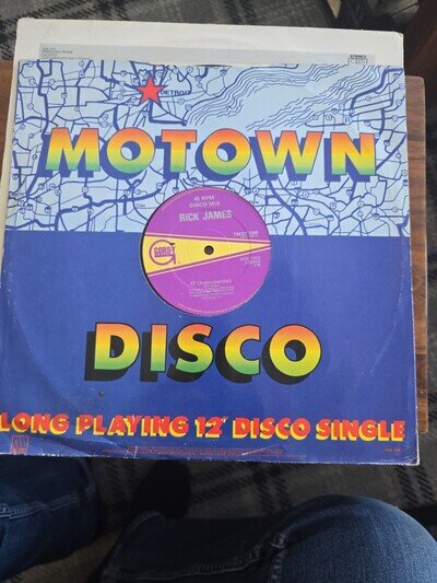 RICK JAMES 17 1984 UK 45rpm Disco Mix 12" vinyl single extended Gordy record