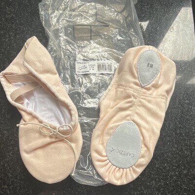 Capezio Cobra 2030 Pink Canvas Ballet Dance Shoes US 8 M EU 38.5 Flat