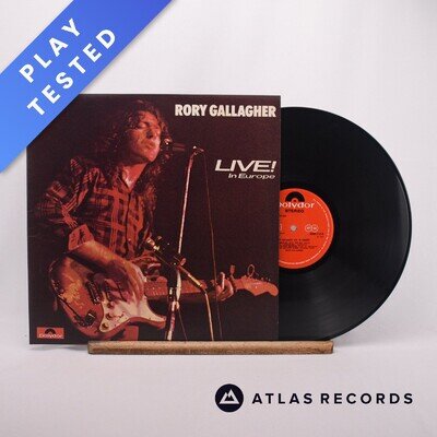 Rory Gallagher Live! In Europe A//2 B//1 Gatefold LP Album Vinyl Record - EX/EX