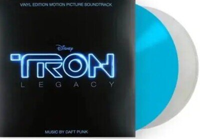 Daft Punk TRON Legacy OST 2 x LP Album vinyl record 2021 reissue on Disney clear