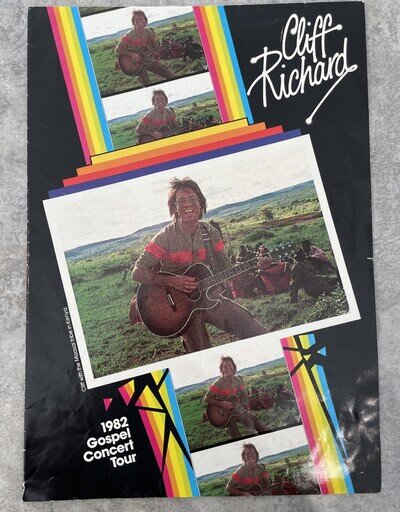 Cliff Richard 1982 Gospel Concert Your Foldout Poster
