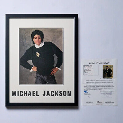 Michael Jackson autograph, JSA authenticated (with letter of authenticity).