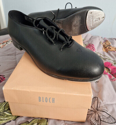 Bloch Black Lace-Up Tap Dance Shoes (MALE, BLOCH 11/UK SIZE 9)
