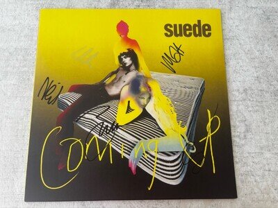 Suede Coming Up Signed Vinyl Record LP