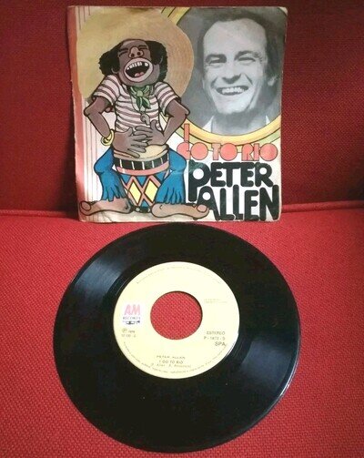 Peter Allen I Go To Rio Vinyl Single 7" 45 RPM Record PT 1976 Good Condition