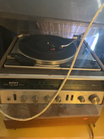 Sony HP-211A Vintage Retro Stereo Music System Turntable Sony Speakers HiFi