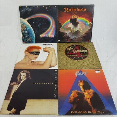 16 Pop Rock LPs Job Lot Vinyl Records 60s 70s 80s G to VG+