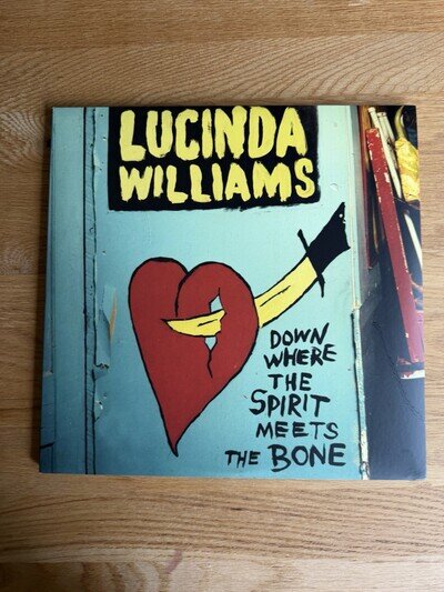 Lucinda Williams Down Where The Spirit Meets The Bone Vinyl LP Box Near Mint