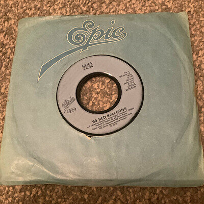 Nena 99 Red Balloons Epic 1983 7" Black Vinyl Single 45RPM Stereo A 4074