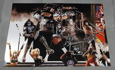 Ace Frehley Super Bowl Metallic Poster SIGNED by Ace Frehley KISS AUTOGRAPH
