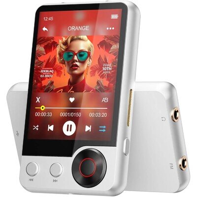 128GB MP3 Player with Boosted Bluetooth 5.3, Music Player Features HD Speaker, 2