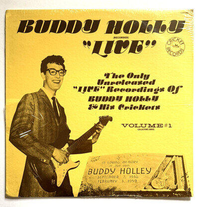 Buddy Holly LIVE Vinyl LP Record New Maybe, Baby Love Is Strange Rip It Up