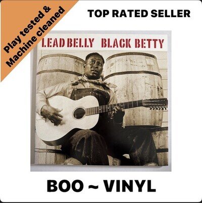 LEAD BELLY BLACK BETTY! VINYL LP DOUBLE RECORD BLUES NM / NM