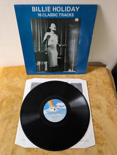 Billie Holiday 16 Classic Tracks Vinyl LP 33 RPM Near Mint MCA Records