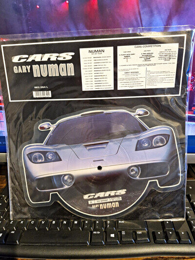 Gary Numan Cars 7" Shaped Picture Disc 33RPM 1993 Beggars Banquet BEG 264 L