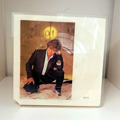 RARE square Wham! Freedom 7" Vinyl Single 45 RPM Picture Disc WA 4743 CBS