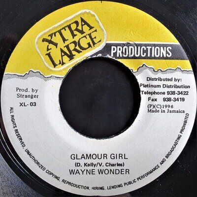 Wayne Wonder - Glamour Girl (7", 45, Vinyl, Single) (VG) Reggae Dancehall Roots