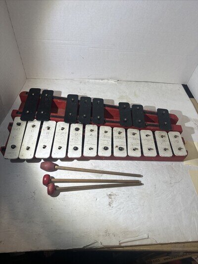 Vintage Student Glockenspiel Xylophone 20 Note Rhythm Band Inc