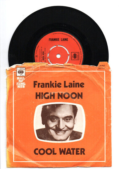 FRANKIE LAINE - HIGH NOON / COOL WATER 7" 45 EX VINYL Rare Picture Sleeve