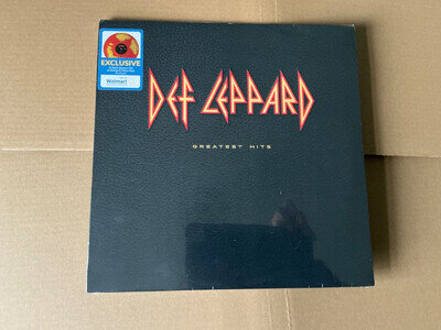 DEF LEPPARD - GREATEST HITS RARE ORANGE AND YELLOW SPLATTER VINYL USA LP SEALED
