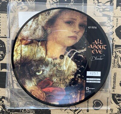 All About Eve - December 7" Picture Disc - 1989 Mercury - EX