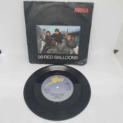 NENA 99 RED BALLOONS 7" 45 RPM Vinyl Record 1983 - Epic Records Single Free Post