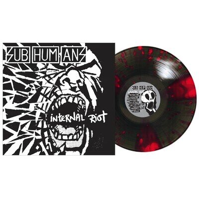 SUBHUMANS INTERNAL RIOT RED & BLACK PINWHEEL VINYL LP LIMITED 1000 ONLY SEALED